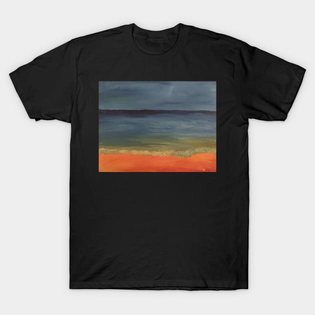 Beach and Ocean Landscape T-Shirt by NightserFineArts